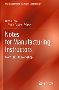 Vorderes Coverbild Notes for Manufacturing Instructors