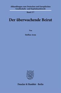 Vorderes Coverbild Der überwachende Beirat