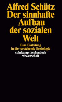 Vorderes Coverbild Der sinnhafte Aufbau der sozialen Welt