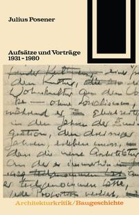 Vorderes Coverbild Aufsätze und Vorträge 1931 – 1980