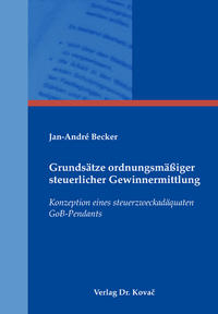 Vorderes Coverbild Grundsätze ordnungsmäßiger steuerlicher Gewinnermittlung
