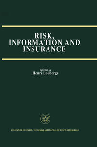 Vorderes Coverbild Risk, Information and Insurance