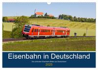 Vorderes Coverbild Eisenbahn in Deutschland (Wandkalender 2025 DIN A3 quer), CALVENDO Monatskalender
