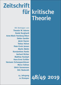 Vorderes Coverbild Zeitschrift für kritische Theorie / Zeitschrift für kritische Theorie, Heft 48/49