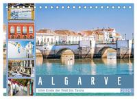 Vorderes Coverbild Algarve - Vom Ende der Welt bis Tavira (Tischkalender 2025 DIN A5 quer), CALVENDO Monatskalender