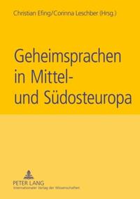 Vorderes Coverbild Geheimsprachen in Mittel- und Südosteuropa