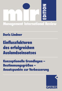 Vorderes Coverbild Einflussfaktoren des erfolgreichen Auslandseinsatzes