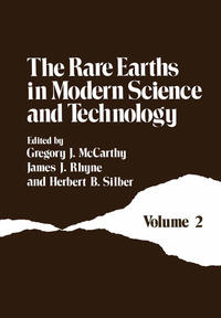 Vorderes Coverbild The Rare Earths in Modern Science and Technology