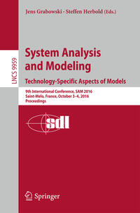 Vorderes Coverbild System Analysis and Modeling. Technology-Specific Aspects of Models