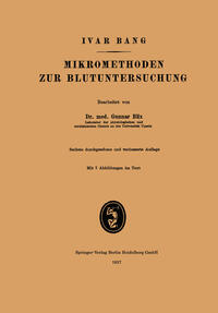 Vorderes Coverbild Mikromethoden zur Blutuntersuchung