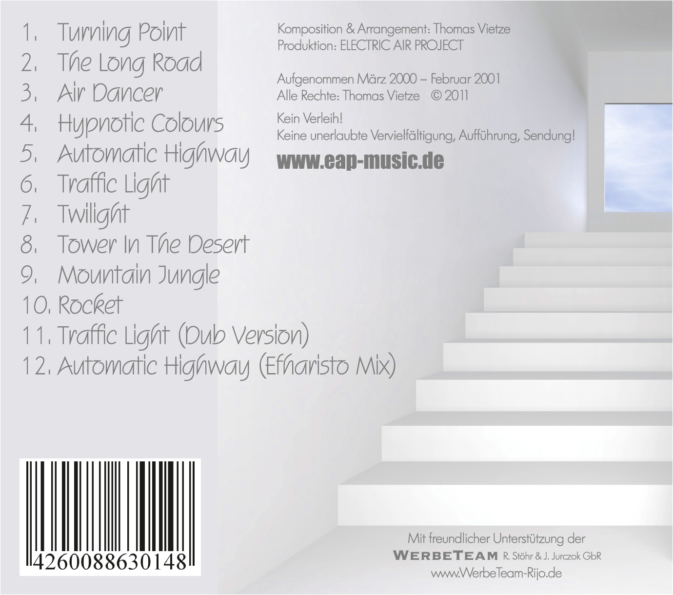 Rückseitencover Electric Air Project - Point Of No Return