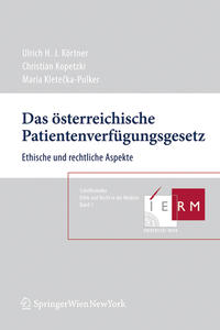 Vorderes Coverbild Das österreichische Patientenverfügungsgesetz