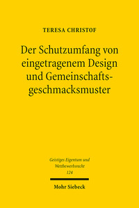 Vorderes Coverbild Der Schutzumfang von eingetragenem Design und Gemeinschaftsgeschmacksmuster