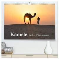 Vorderes Coverbild Kamele in der Wüstensonne (hochwertiger Premium Wandkalender 2026 DIN A2 quer), Kunstdruck in Hochglanz