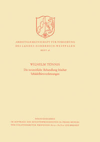 Vorderes Coverbild Die neuzeitliche Behandlung frischer Schädelhirnverletzungen