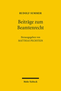 Vorderes Coverbild Beiträge zum Beamtenrecht
