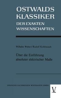 Vorderes Coverbild Über die Einführung absoluter elektrischer Maße