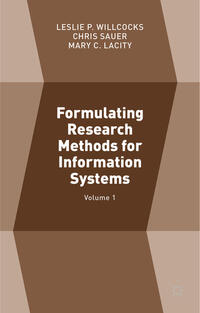 Vorderes Coverbild Formulating Research Methods for Information Systems