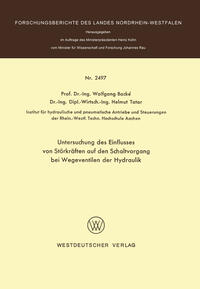Vorderes Coverbild Untersuchung des Einflusses von Störkräften auf den Schaltvorgang bei Wegeventilen der Hydraulik
