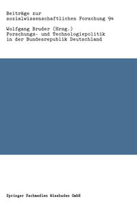 Vorderes Coverbild Forschungs- und Technologiepolitik in der Bundesrepublik Deutschland