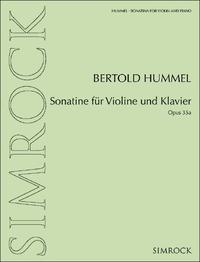 Vorderes Coverbild Sonatine für Violine und Klavier
