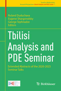 Vorderes Coverbild Tbilisi Analysis and PDE Seminar