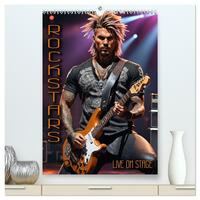 Vorderes Coverbild Rockstars - Live on Stage (hochwertiger Premium Wandkalender 2026 DIN A2 hoch), Kunstdruck in Hochglanz