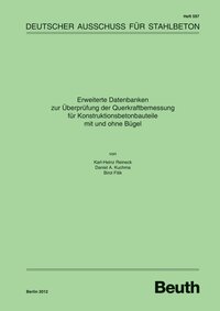 Vorderes Coverbild Erweiterte Datenbanken zur Überprüfung der Querkraftbemessung für Konstruktionsbetonbauteile mit und ohne Bügel - Buch mit E-Book