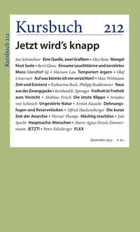Vorderes Coverbild Kursbuch 212