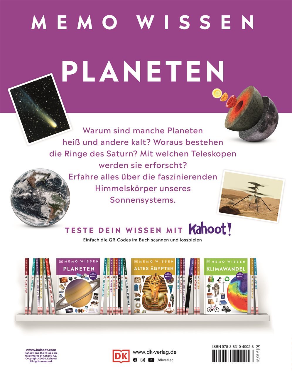 Rückseitencover memo Wissen. Planeten