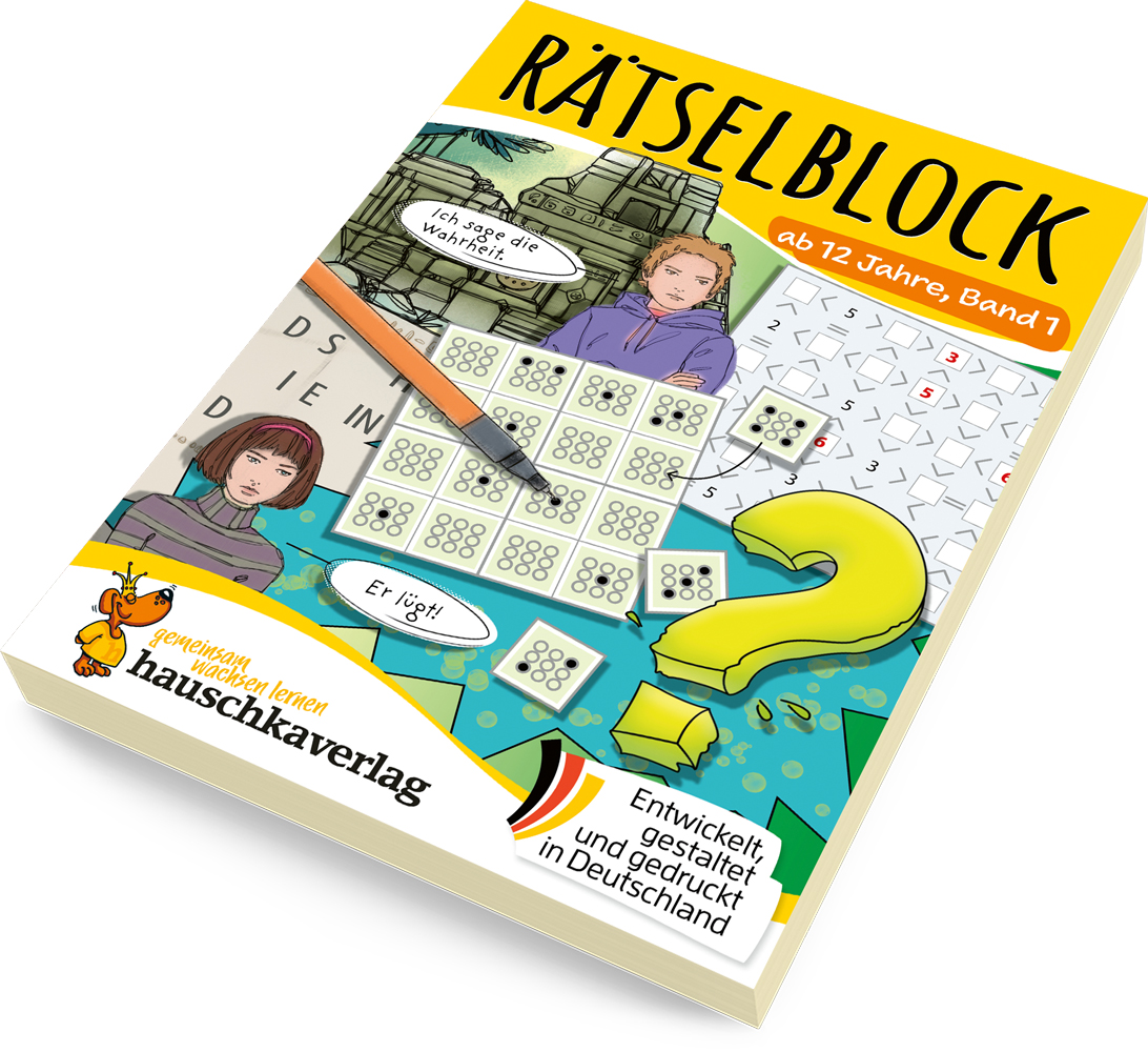 Beispielinhalt (Bild) Rätselblock ab 12 Jahre, Band 1