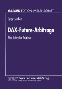 Vorderes Coverbild DAX-Future-Arbitrage
