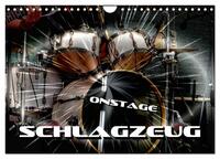Vorderes Coverbild Schlagzeug onstage (Wandkalender 2025 DIN A4 quer), CALVENDO Monatskalender