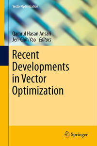 Vorderes Coverbild Recent Developments in Vector Optimization