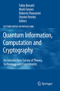 Vorderes Coverbild Quantum Information, Computation and Cryptography