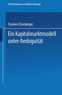Vorderes Coverbild Ein Kapitalmarktmodell unter Ambiguität