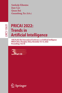 Vorderes Coverbild PRICAI 2022: Trends in Artificial Intelligence