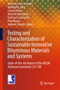 Vorderes Coverbild Testing and Characterization of Sustainable Innovative Bituminous Materials and Systems