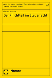 Vorderes Coverbild Der Pflichtteil im Steuerrecht