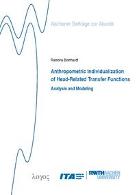 Vorderes Coverbild Anthropometric Individualization of Head-Related Transfer Functions Analysis and Modeling