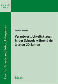 Vorderes Coverbild Verantwortlichkeitsklagen in der Schweiz während den letzten 20 Jahren