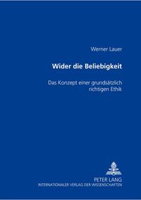 Vorderes Coverbild Wider die Beliebigkeit