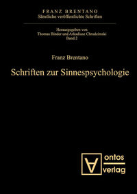 Vorderes Coverbild Schriften zur Sinnespsychologie