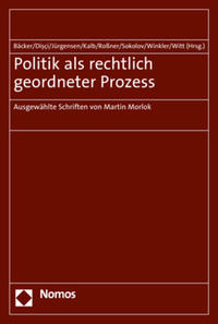 Vorderes Coverbild Politik als rechtlich geordneter Prozess