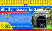 Vorderes Coverbild ADFC-Radausflugsführer Alte Bahntrassen im Sauerland 1:50.000 praktische Spiralbindung, reiß- und wetterfest, GPS-Tracks Download