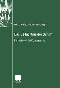 Vorderes Coverbild Das Gedächtnis der Schrift
