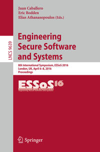 Vorderes Coverbild Engineering Secure Software and Systems