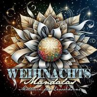 Vorderes Coverbild Weihnachts-Mandalas Malbuch für Erwachsene