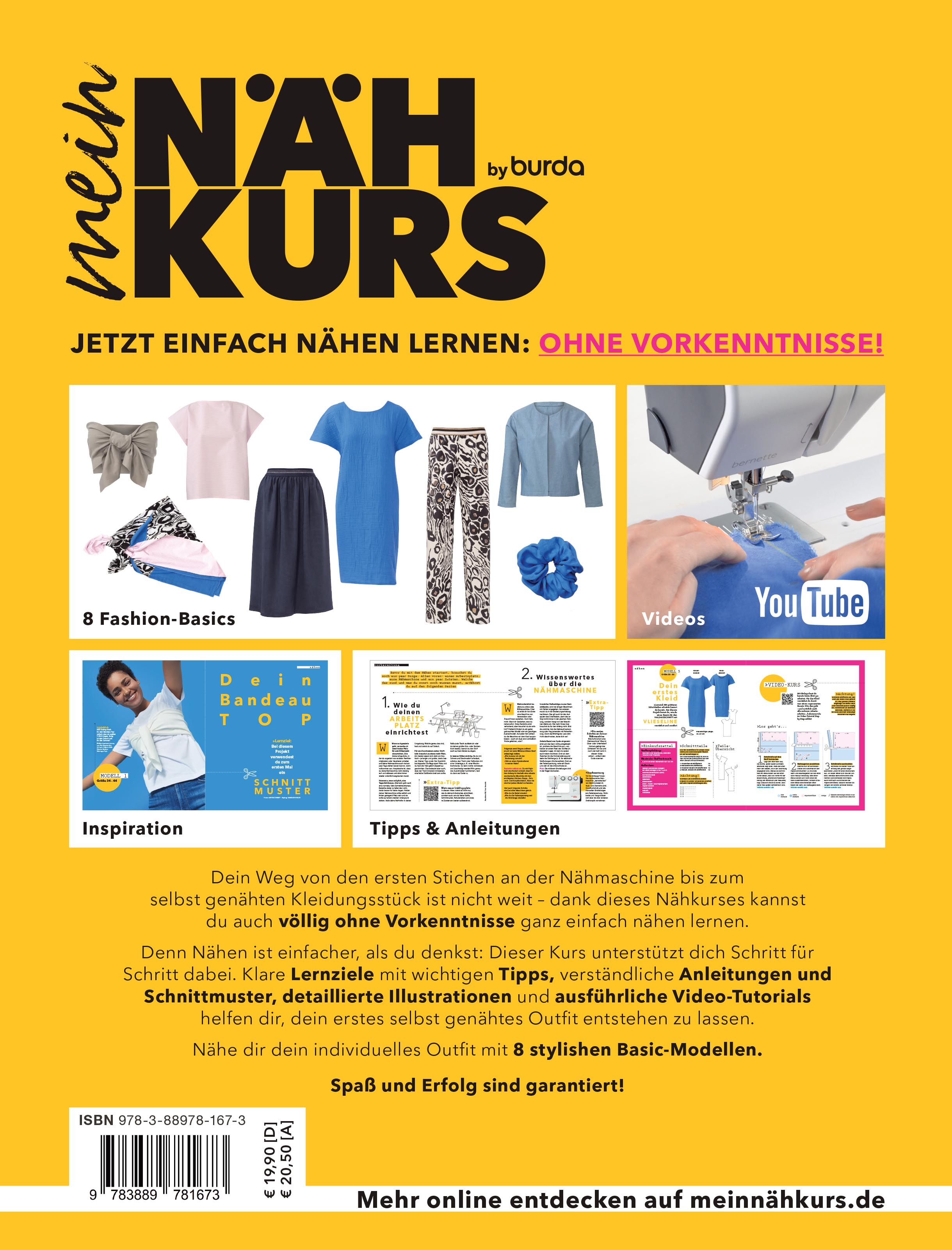 Rückseitencover Mein Nähkurs by burda