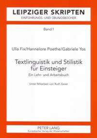 Vorderes Coverbild Textlinguistik und Stilistik für Einsteiger